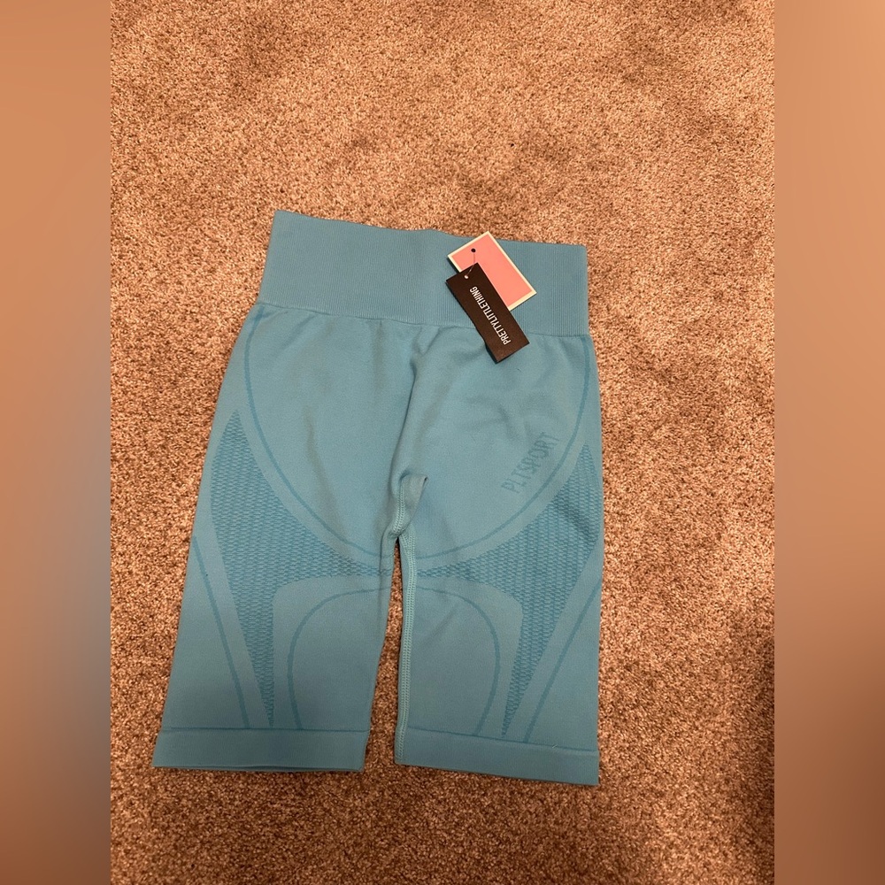 PrettyLittleThing Teal athletic shorts‎